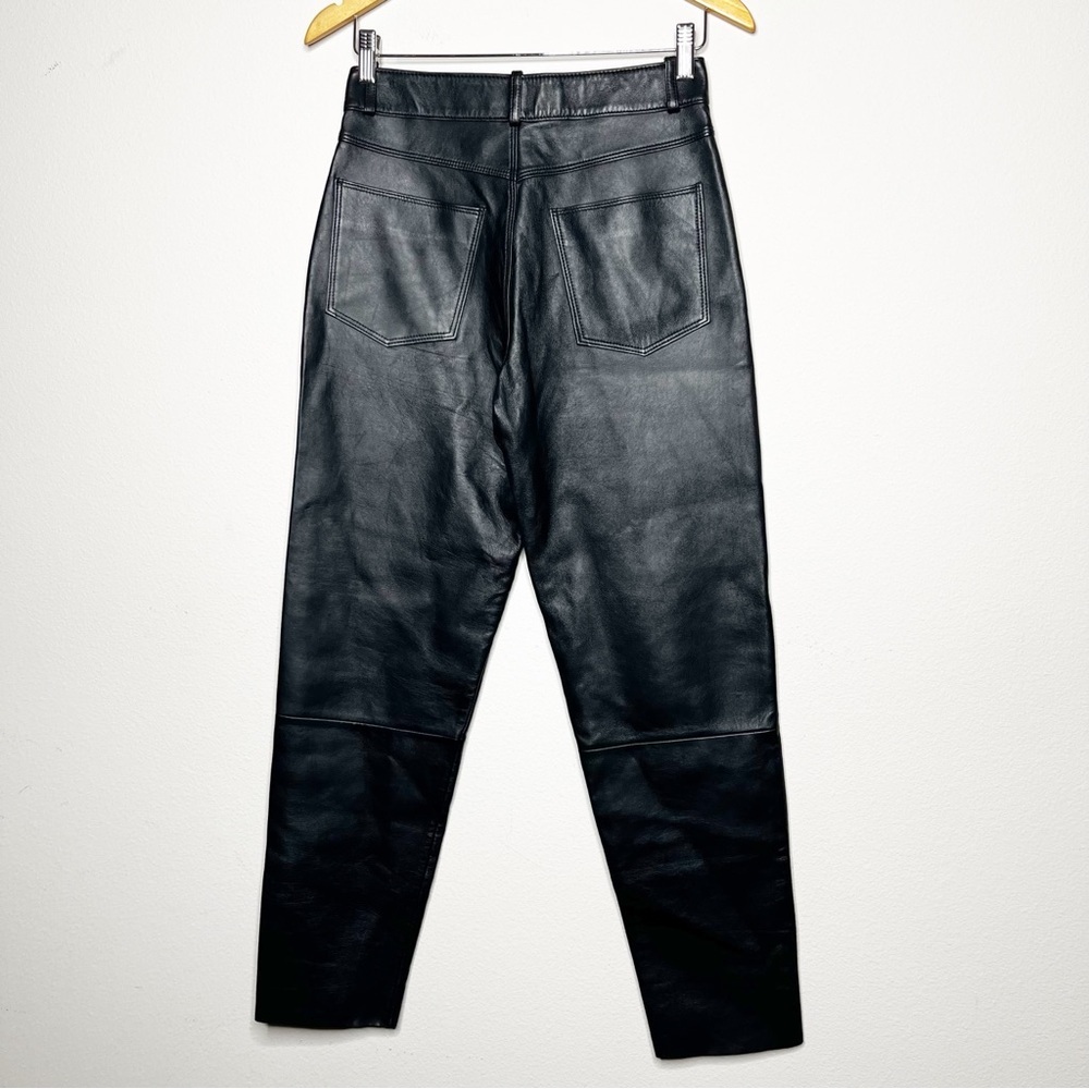 Lamarque Black Leather Pants - Picture 8 of 12
